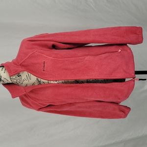 {Columbia} Pink fleece jacket zip up